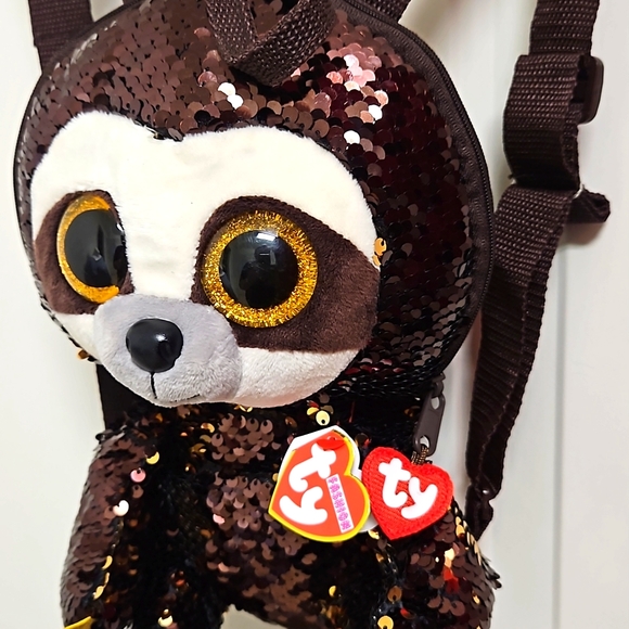 NWT Ty Sloth Dangler Sequin Backpack - Picture 2 of 5
